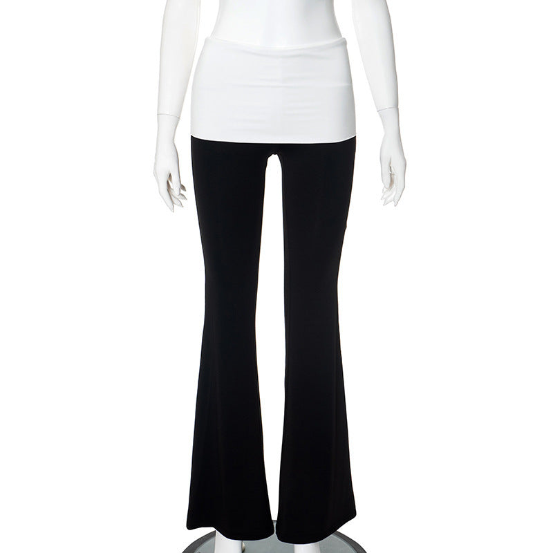 Star Flare Lounge Pants – Bold Stars, Comfy Fit, Iconic Energy XINGX Printed Straight Casual Pants For Women