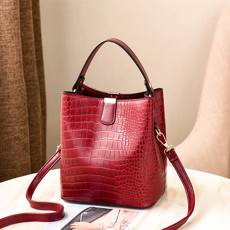 Women's Bag Korean Fashion Casual Bucket Bag Shoulder Bag Messenger Bag One Generation Delivery Bag Female Bags
