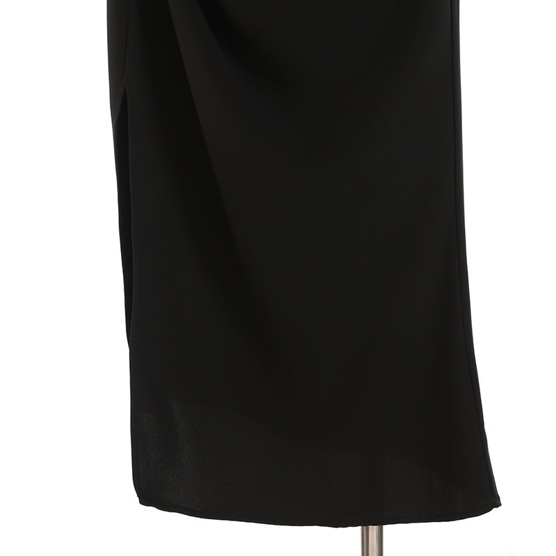 Elegant Irregular Slit Skirt For Women