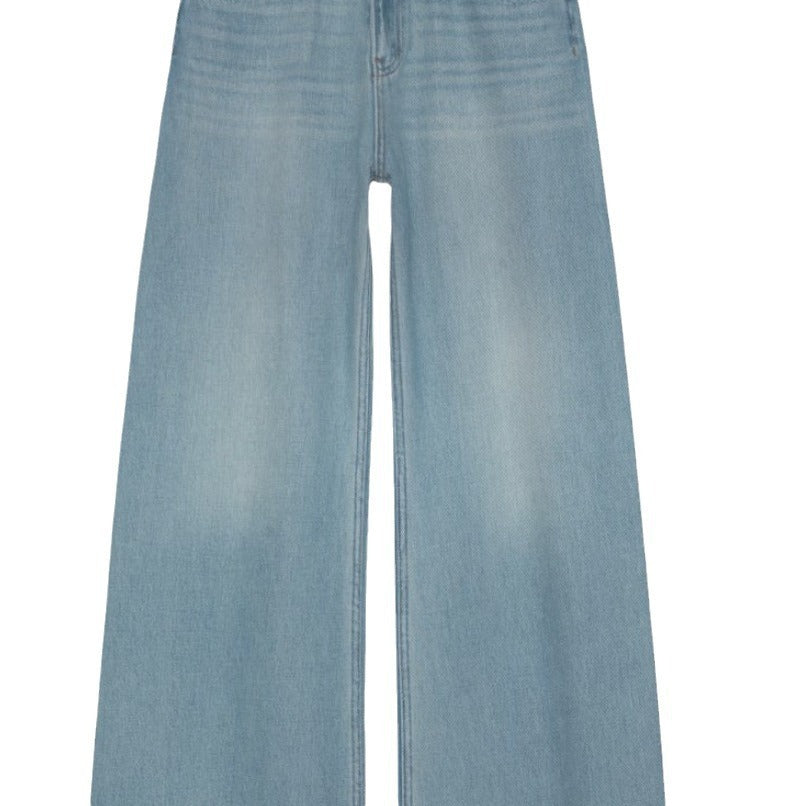 Retro Washed Loose Straight Jeans