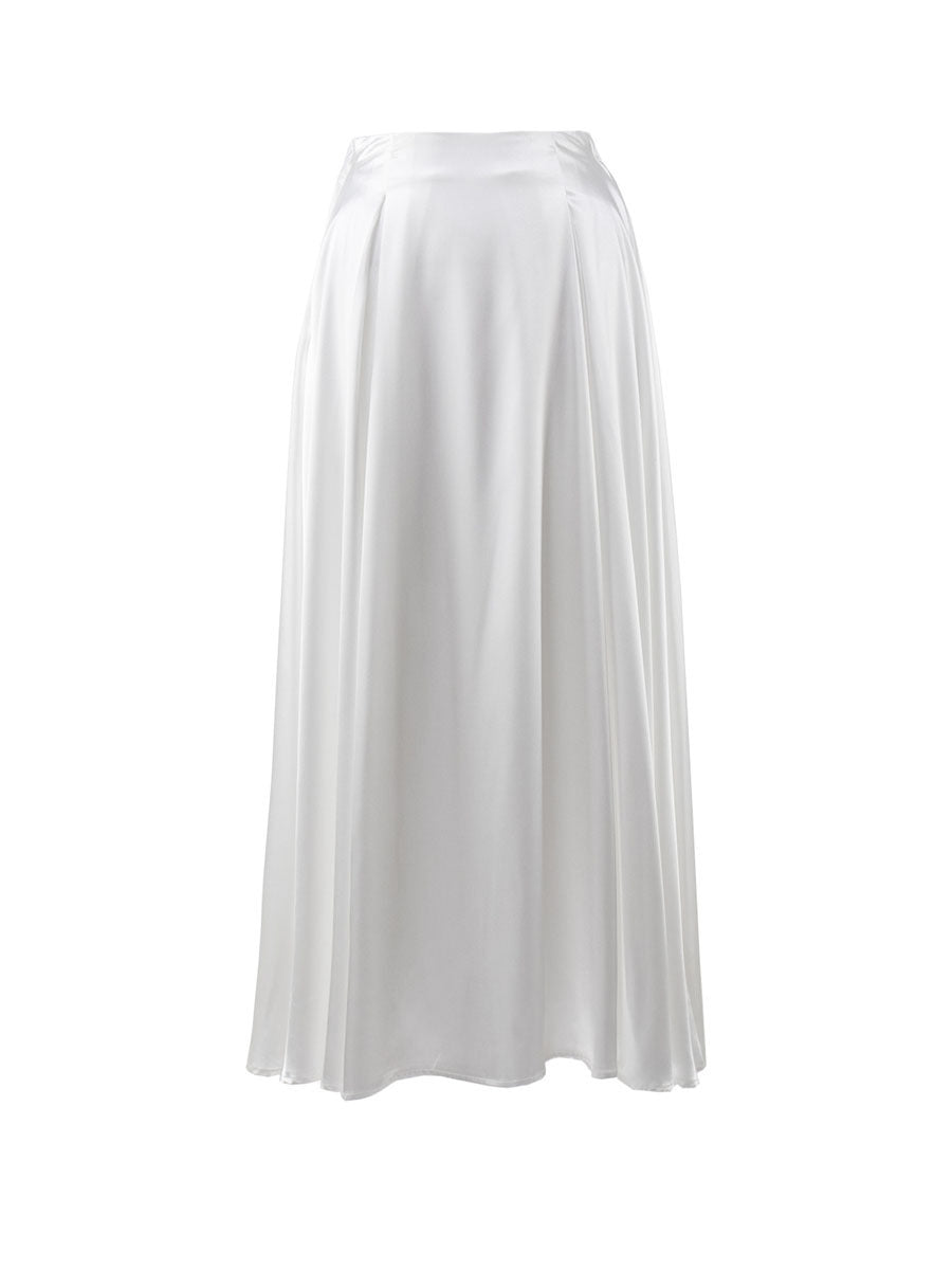 Elegant Fashion Graceful Satin Satin Long Skirt