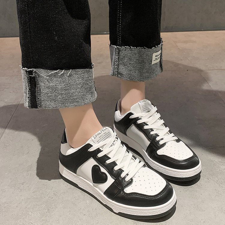 Flat Bottom Low Top Skateboard Shoes For Women