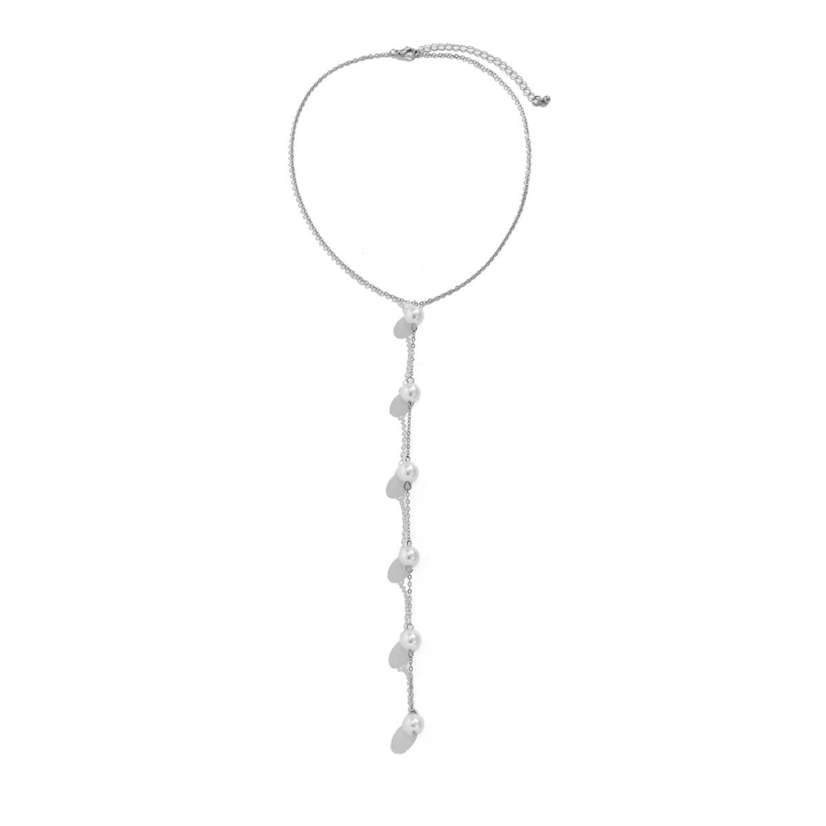 Glamorous Y-Necklace for Plunging Necklines Beach Style Simple Metal Chain Sexy Chest Chain