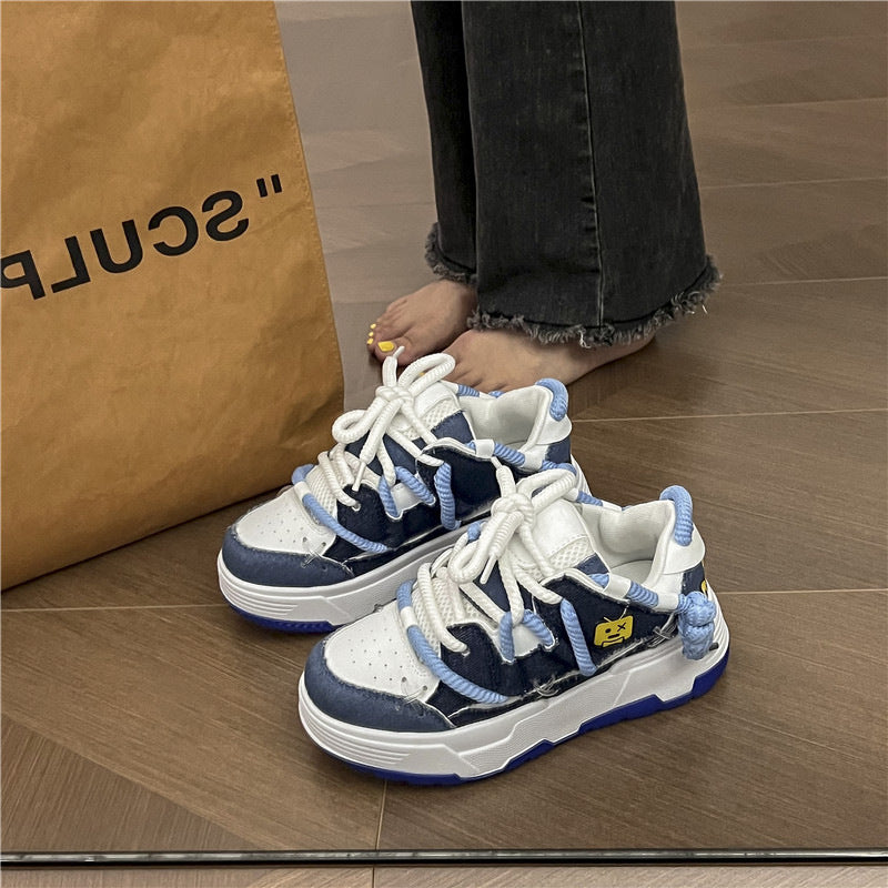 Original All-matching Trendy Platform Leisure Sports Skateboard Women Shoes