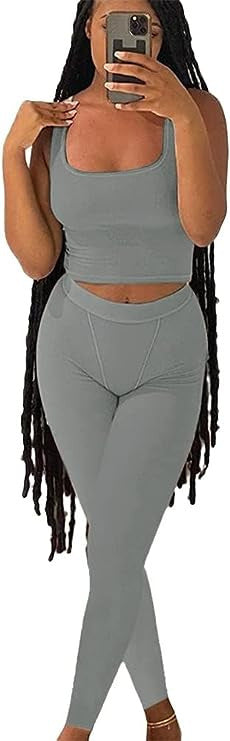 Sculpt & Slay Seamless Activewear Set – Bold Comfort, Fierce Fit Vest Pants Sports Yoga Suit Women