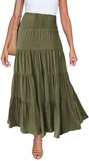 Fashion High Waist Bohemian Long Skirts For Women's