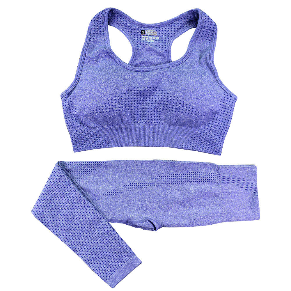 Seamless 2-Piece Workout Set – Sculpt, Support & Slay Tracksuit High Waist Leggings Workout Sportswear Gym Clothing Fitness Crop Top Sports Suits Gym Set