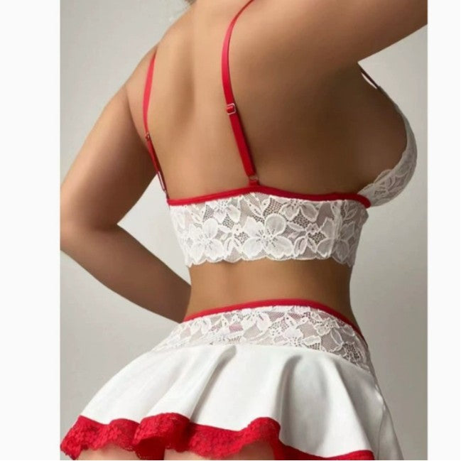 Sexy Pajamas Cutout Sling Top Shorts Home Wear Two-piece Set