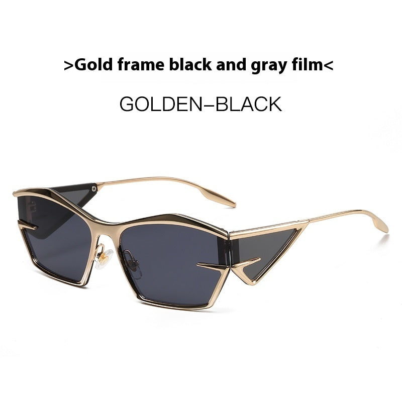 Futuristic Geometric Frame Sunglasses Future Technology Sunglasses Fashion Sunglasses