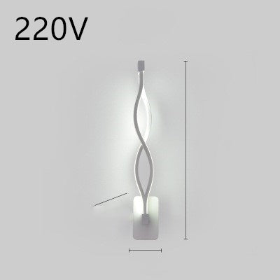 Rhythmic Wave LED Wall Light Minimalist Wall Accent Light Infinity Loop LED Wall Sconce