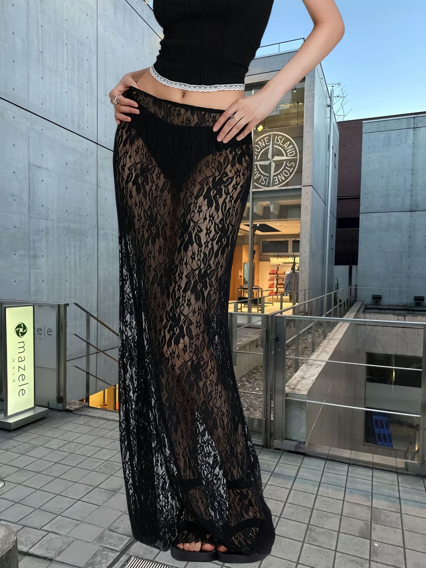 Fashion Personality Lace Slim Fit Skirt For Women