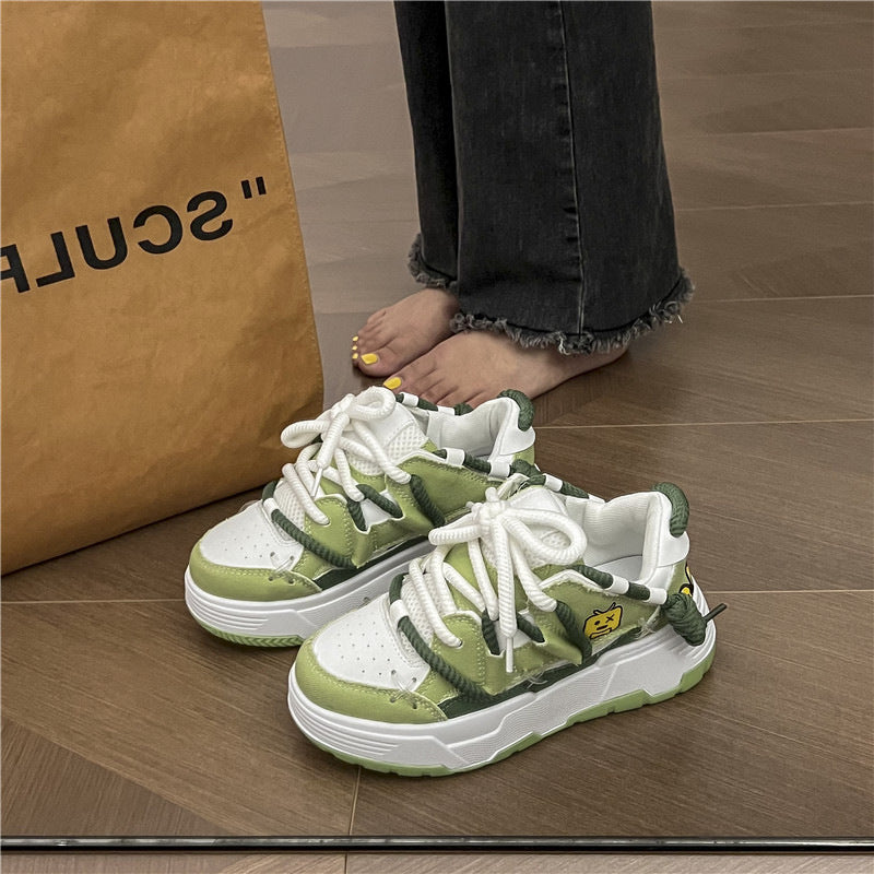 Original All-matching Trendy Platform Leisure Sports Skateboard Women Shoes