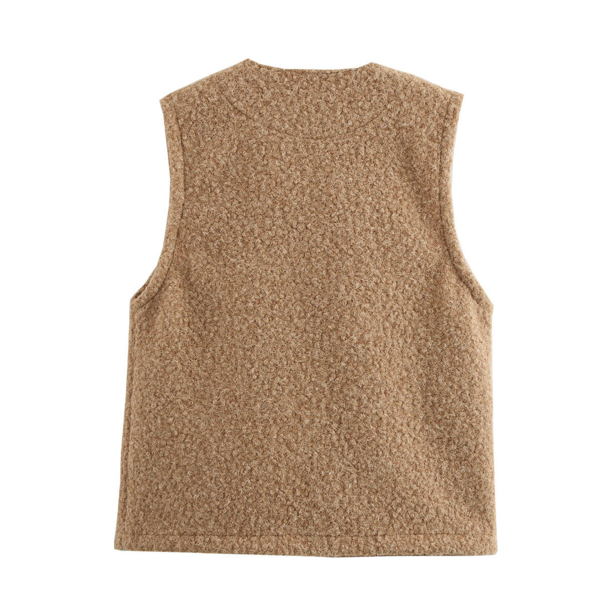 New Wool Quality Bowknot Decoration Vest Coat Women's