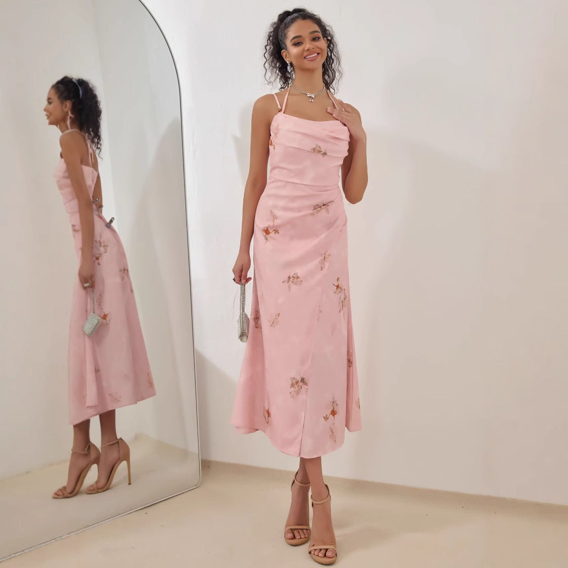 European-style Elegant High-grade Socialite Western Style Sleeveless Dress