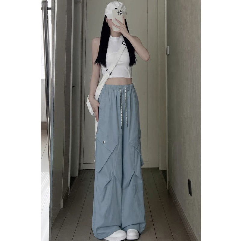 Wide-leg Workwear Casual Pants For Women