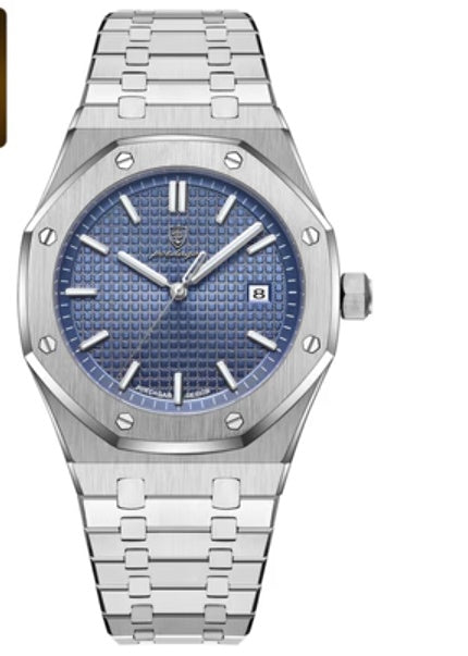 Elegant Analog Wristwatch with Date Display for Men & Women Waterproof Fashion Business Trend Luminous Calendar Watch