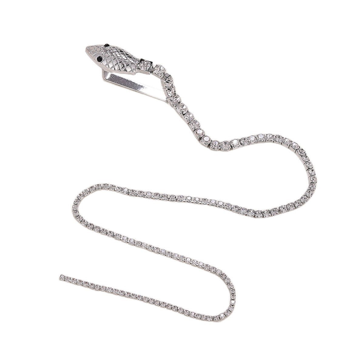 Long Draped Pearl & Rhinestone Hair Chain / Hair Vine Braided Chain Hair Accessories Wholesale Serpentine Accessories