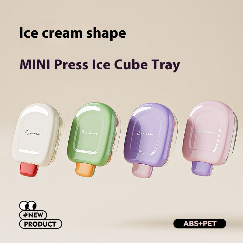 Ice Cube Mold Ice Storage With Lid Press Ice Maker