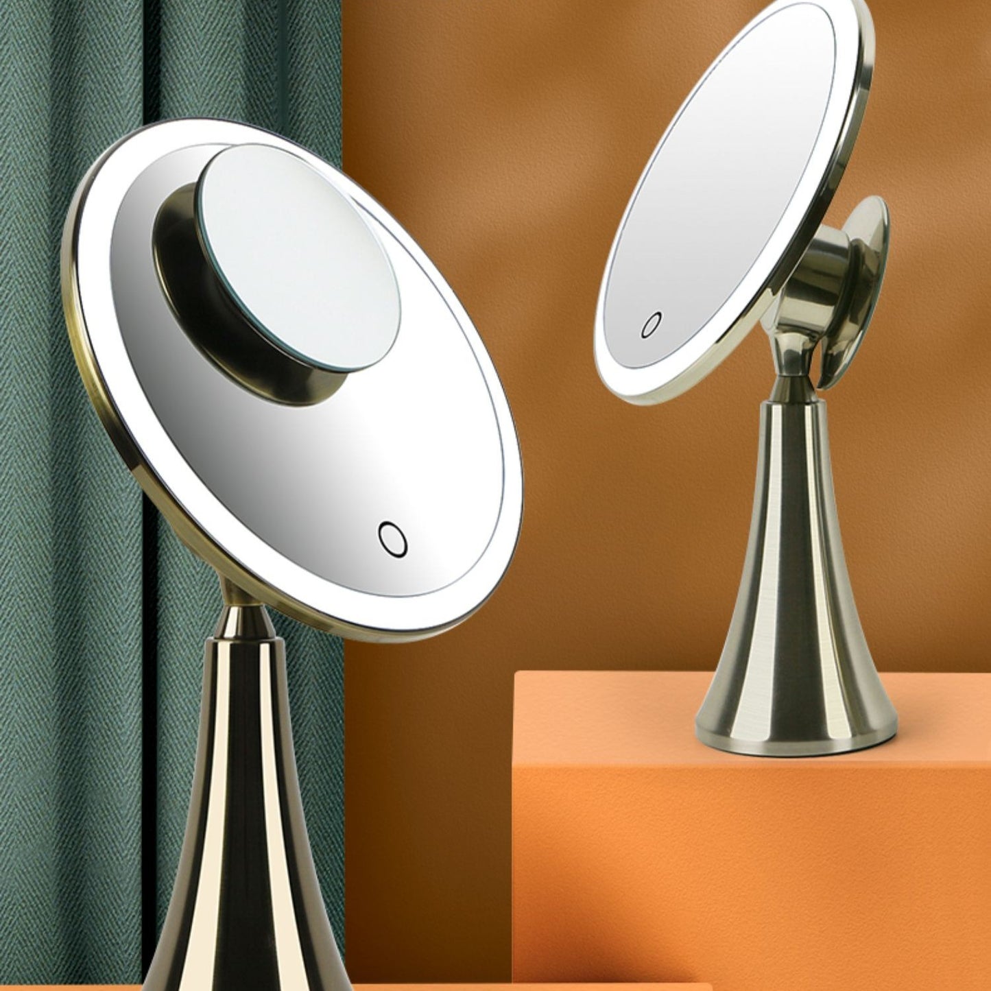LED Makeup Mirror Desktop Illuminated Aesthetic Makeup Mirror