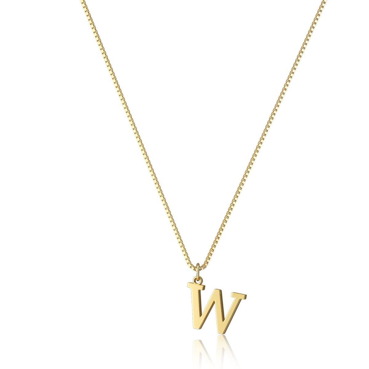 Elegant Gold Finish Monogram Necklace | Perfect Personalized Gift Copper-plated Gold Fashion Exquisite Personality All-matching