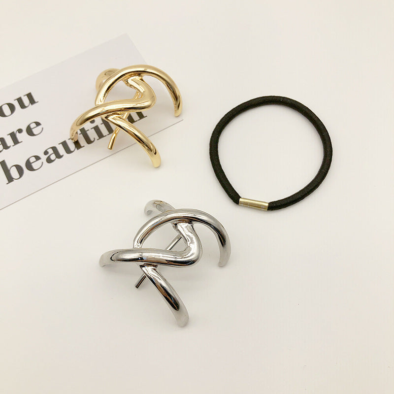 Modern Geometric Hair Clip / Hair Tie Set Ponytail Hair Hook Alloy Simple Stylish Hair Accessories