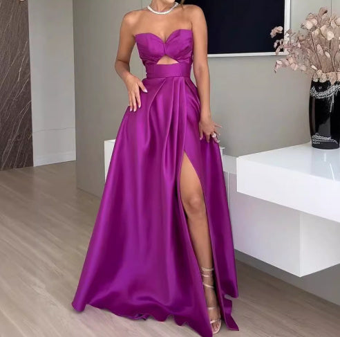 Swing Fork Hollow Dress Female
