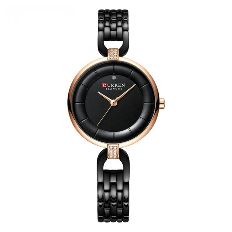 Elegant Women's Analog Quartz Watch Rhinestone Watch Waterproof Quartz Watch Rhinestone-encrusted