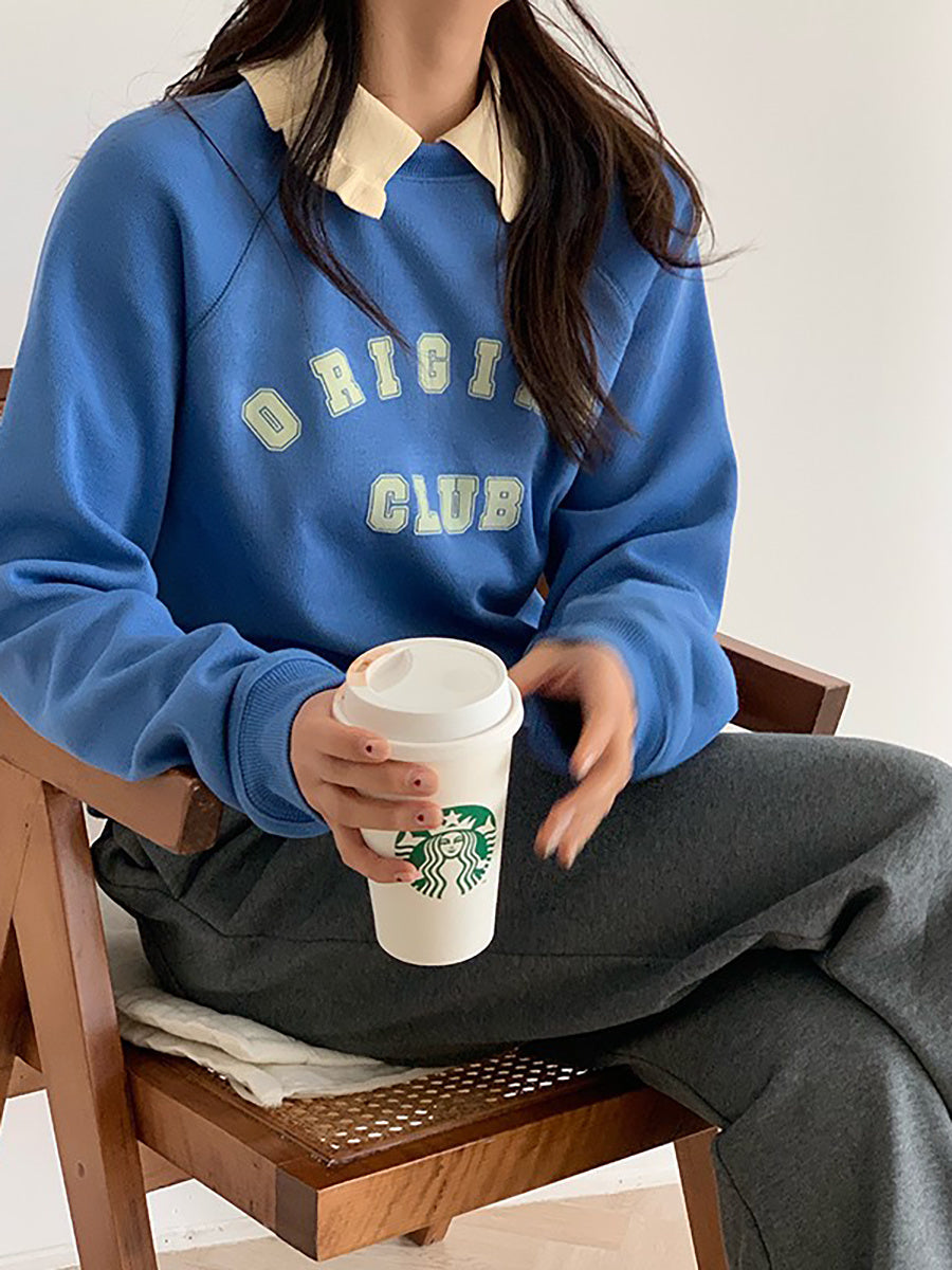 Fashion Sweater Top Women's Coat Loose Fitting T-Shirt