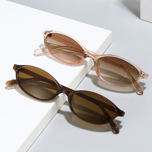 Retro Oval Frame Sunglasses European And American Vintage Sunshade Sunglasses