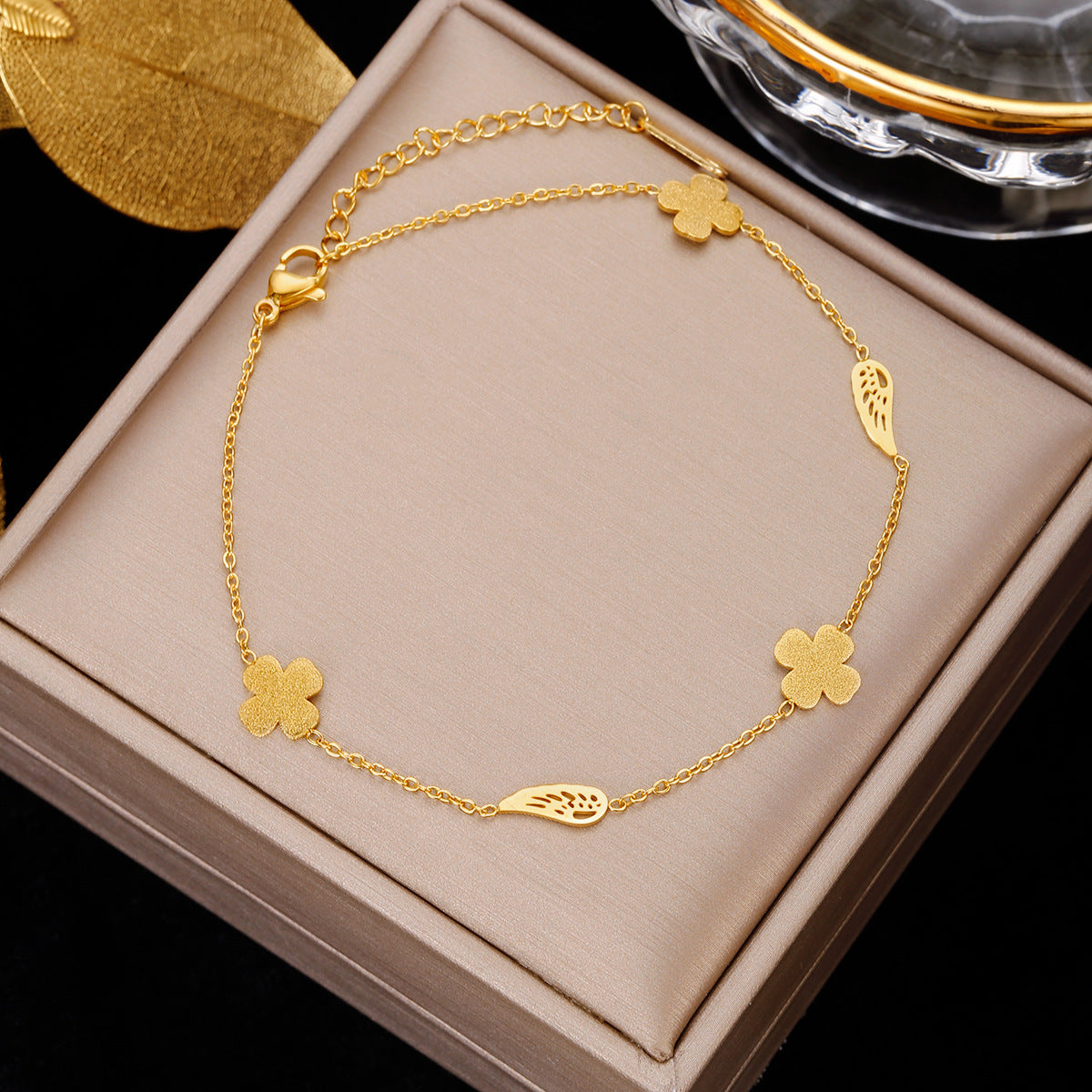Dainty Gold Anklets Collection - Stainless Steel & Charm Designs European And American Style Summer Beach Sexy Foot Accessories