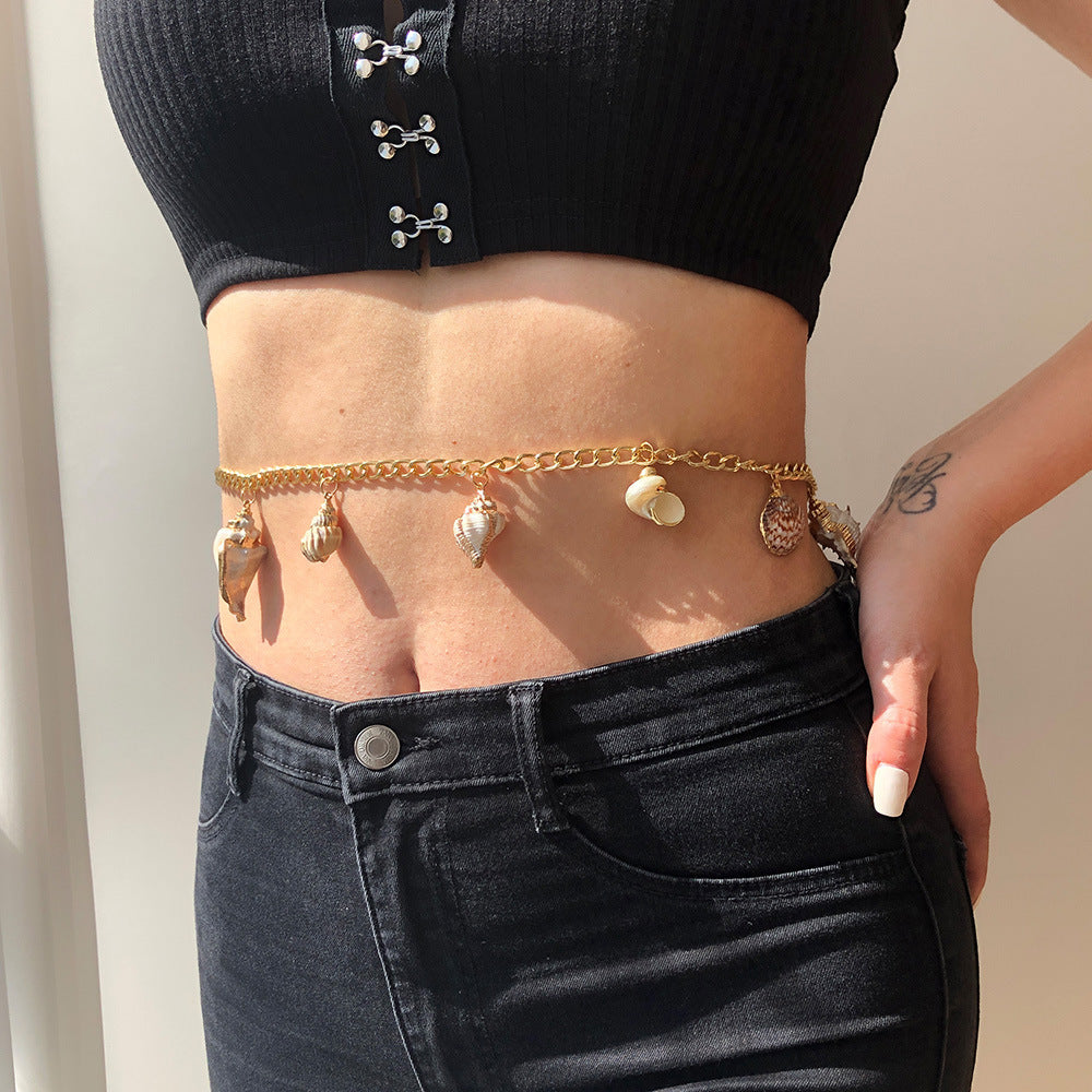 Bohemian Seashell Waist Chains | Coastal Cowrie Shell Belly Chains | Summer Beach Body Chains