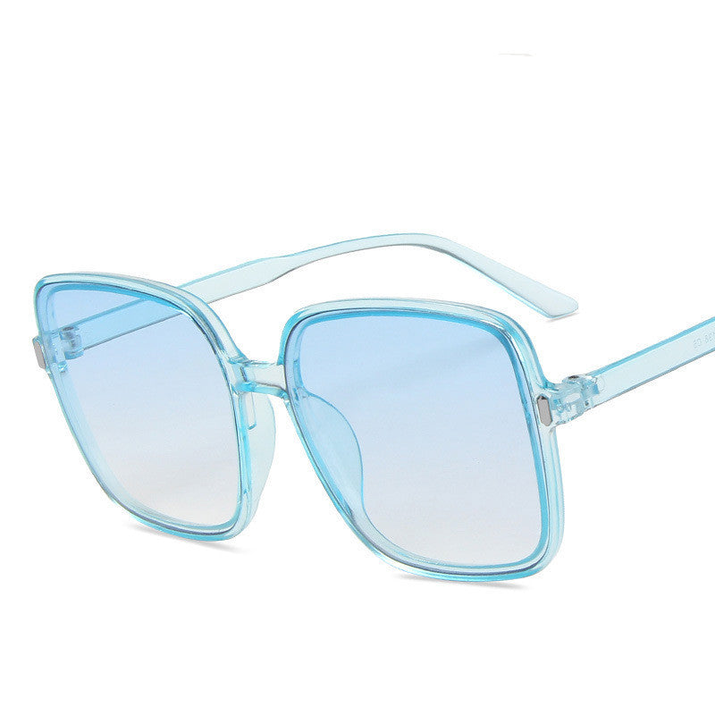 Trendy Gradient Lens Big Sunglasses Sunglasses Big Square Sunglasses Rice Nail Sunglasses