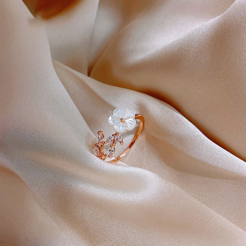 Woven Twist Net Celebrity Ring Women