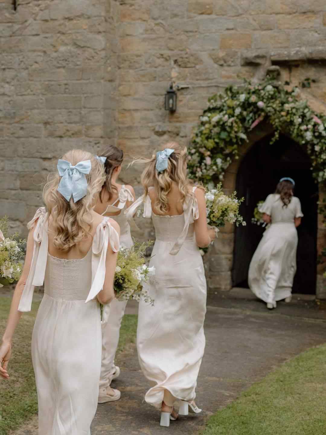Elegant Bridesmaid Maxi Dresses with Various Necklines Fashion Plus Size Satin Bridesmaid Dress