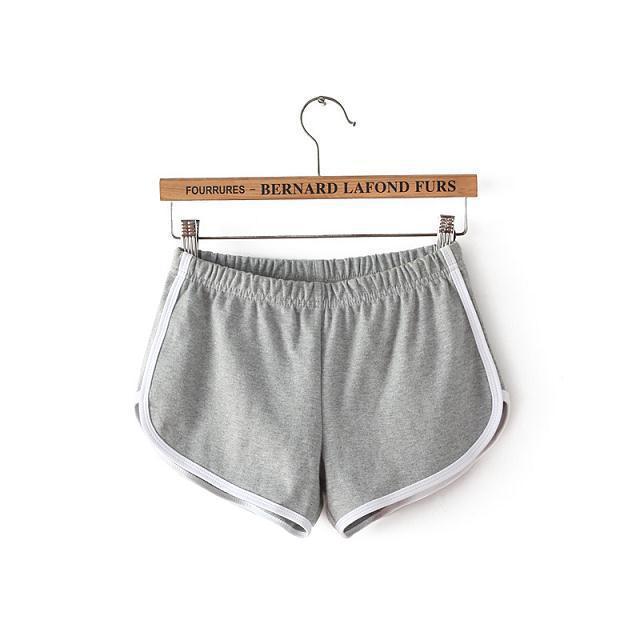 Black & White Striped Running Shorts - Women's Athletic Dolphin Shorts Sports Shorts Women Summer Women's Pajamas