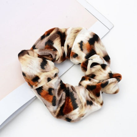Vintage Leopard Spotted Hair Circle Fabric Hair Accessory