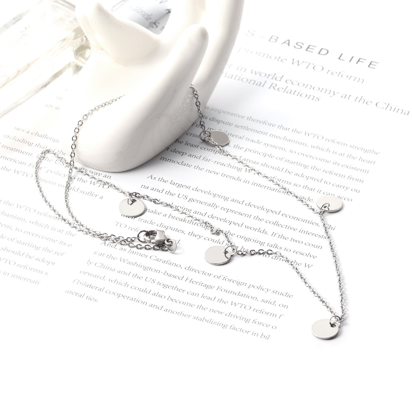 Minimal Disc Pendant Necklaces – Sleek, Chic & Effortless Women's Necklace Gold Steel Two Color Optional Pendant Necklace