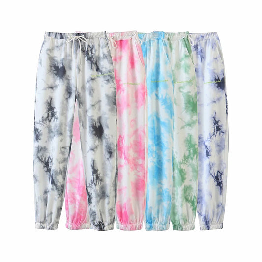 Dream Dye Cloud Joggers – Pastel Swirl Energy, Ultimate Chill Vibe Ladies' harem pants