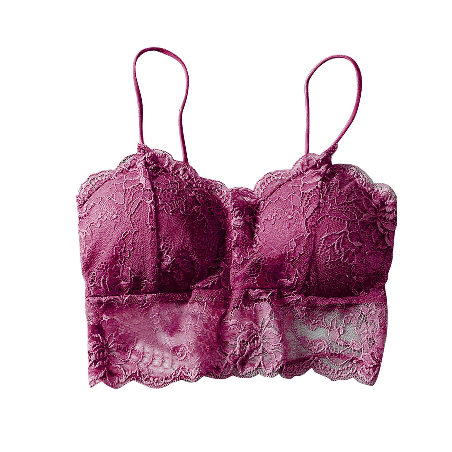 Lace Bralette Crop Top - Wireless Padded Camisole Summer Women Lace Sexy Top  bra