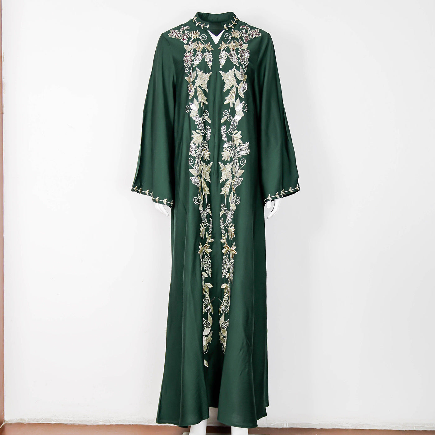 Modest Fashion Moroccan Inspired Jellabiya Dress Embroidered Dress Evening Dubai Women's Dress
