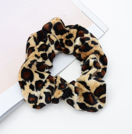 Vintage Leopard Spotted Hair Circle Fabric Hair Accessory