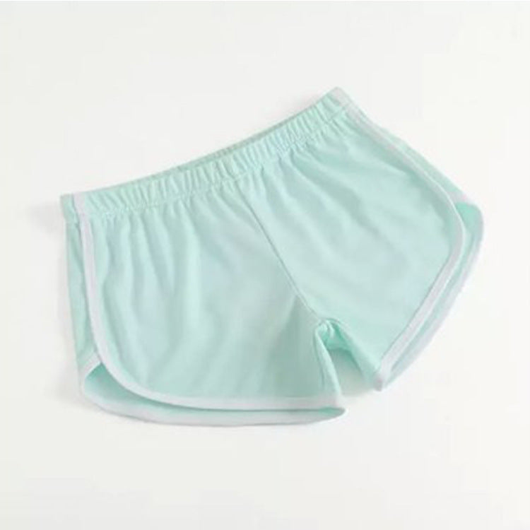 Black & White Striped Running Shorts - Women's Athletic Dolphin Shorts Sports Shorts Women Summer Women's Pajamas