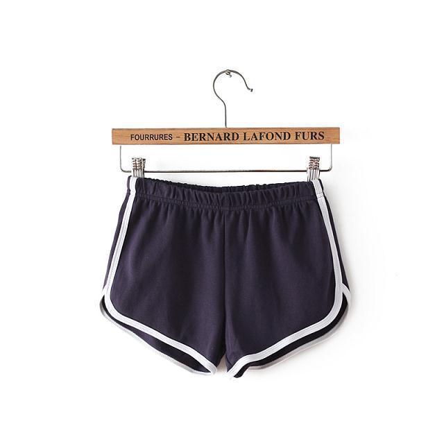 Black & White Striped Running Shorts - Women's Athletic Dolphin Shorts Sports Shorts Women Summer Women's Pajamas