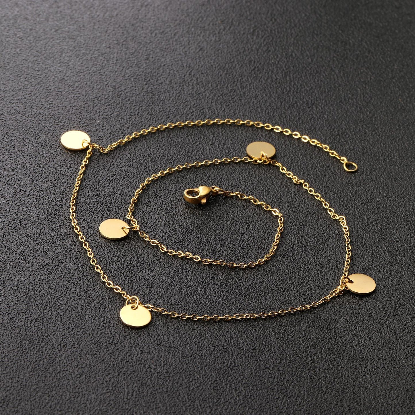 Minimal Disc Pendant Necklaces – Sleek, Chic & Effortless Women's Necklace Gold Steel Two Color Optional Pendant Necklace