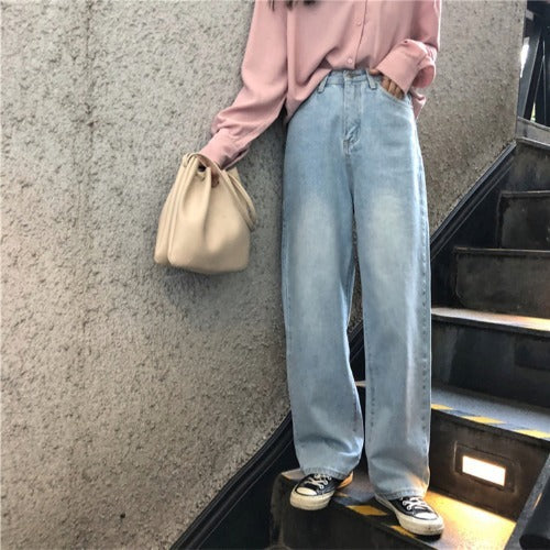 American Retro Classic Loose Fit Jeans For Women's