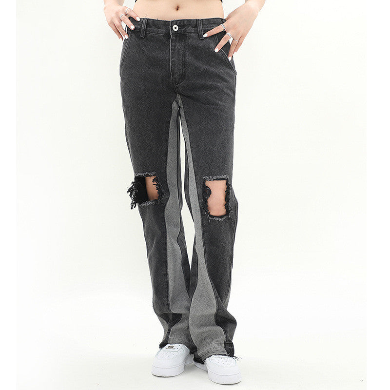 Fashionable And Versatile Denim Pants For Men's And Women's