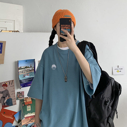 Casual Oversized Graphic Sweatshirt - Cozy Unisex Streetwear Summer Student Korean Style Loose Top