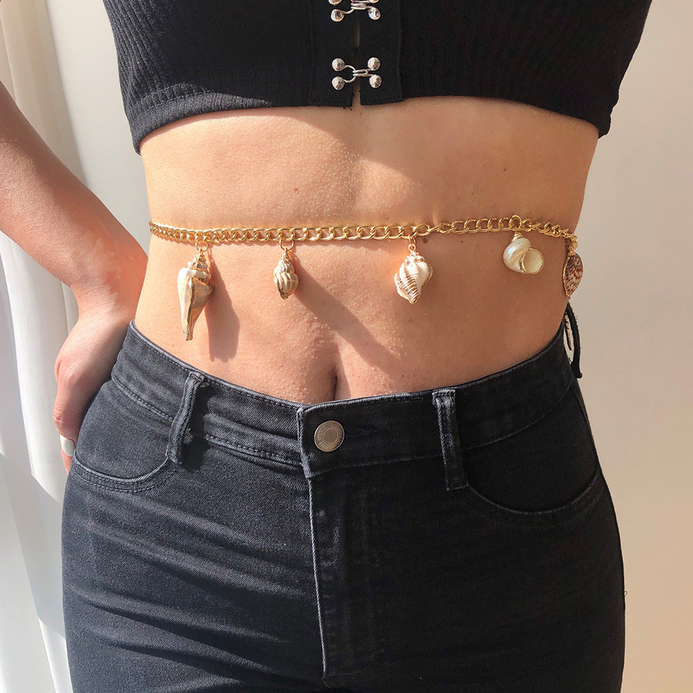 Bohemian Seashell Waist Chains | Coastal Cowrie Shell Belly Chains | Summer Beach Body Chains