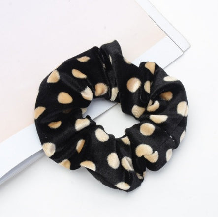 Vintage Leopard Spotted Hair Circle Fabric Hair Accessory