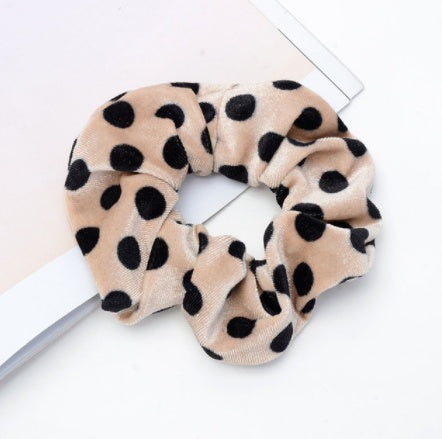 Vintage Leopard Spotted Hair Circle Fabric Hair Accessory